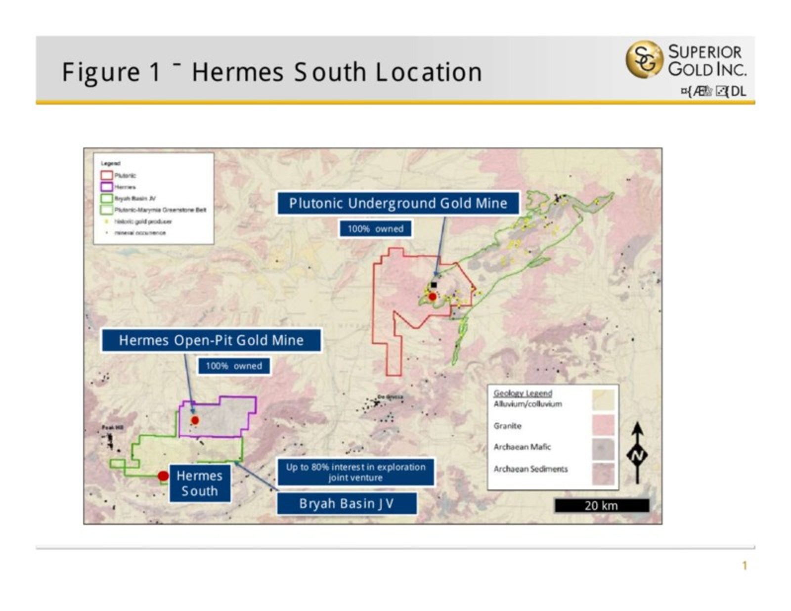 Figure 1 - Hermes South Location
