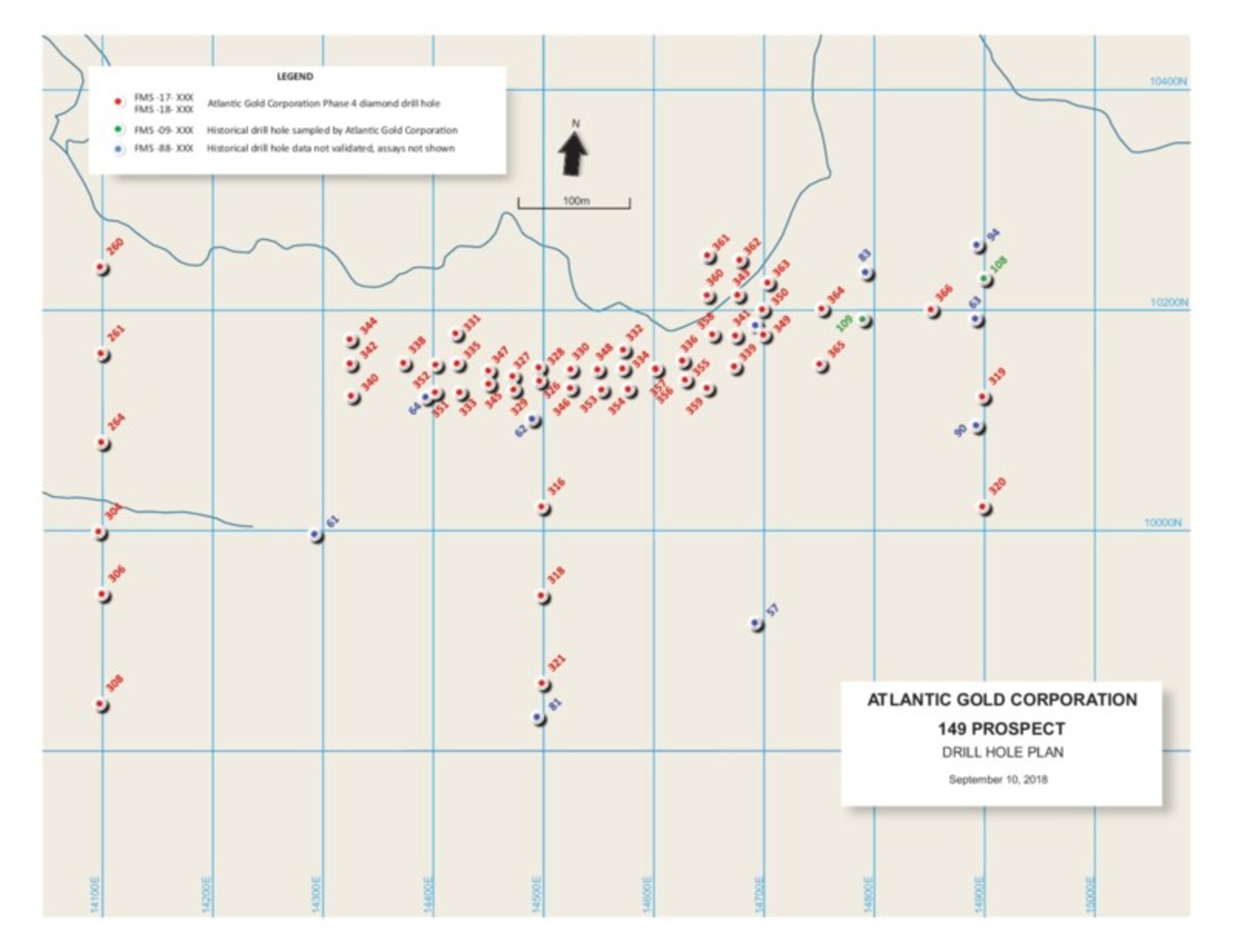 149 Prospect Drill Plan Map and Sections