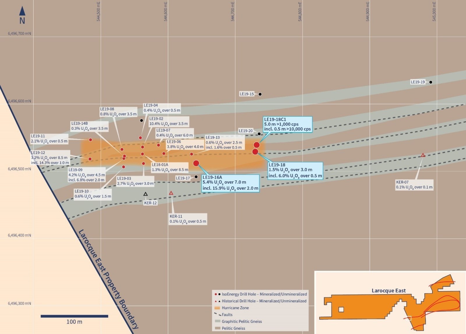 Figure 2 – Drill Hole Location Map