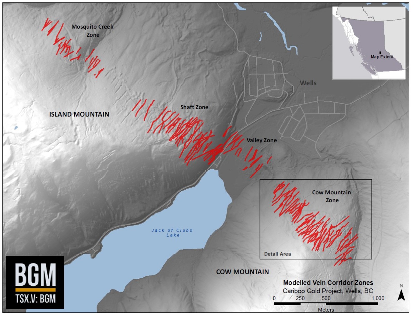 Modelled Vein Corridor Zones