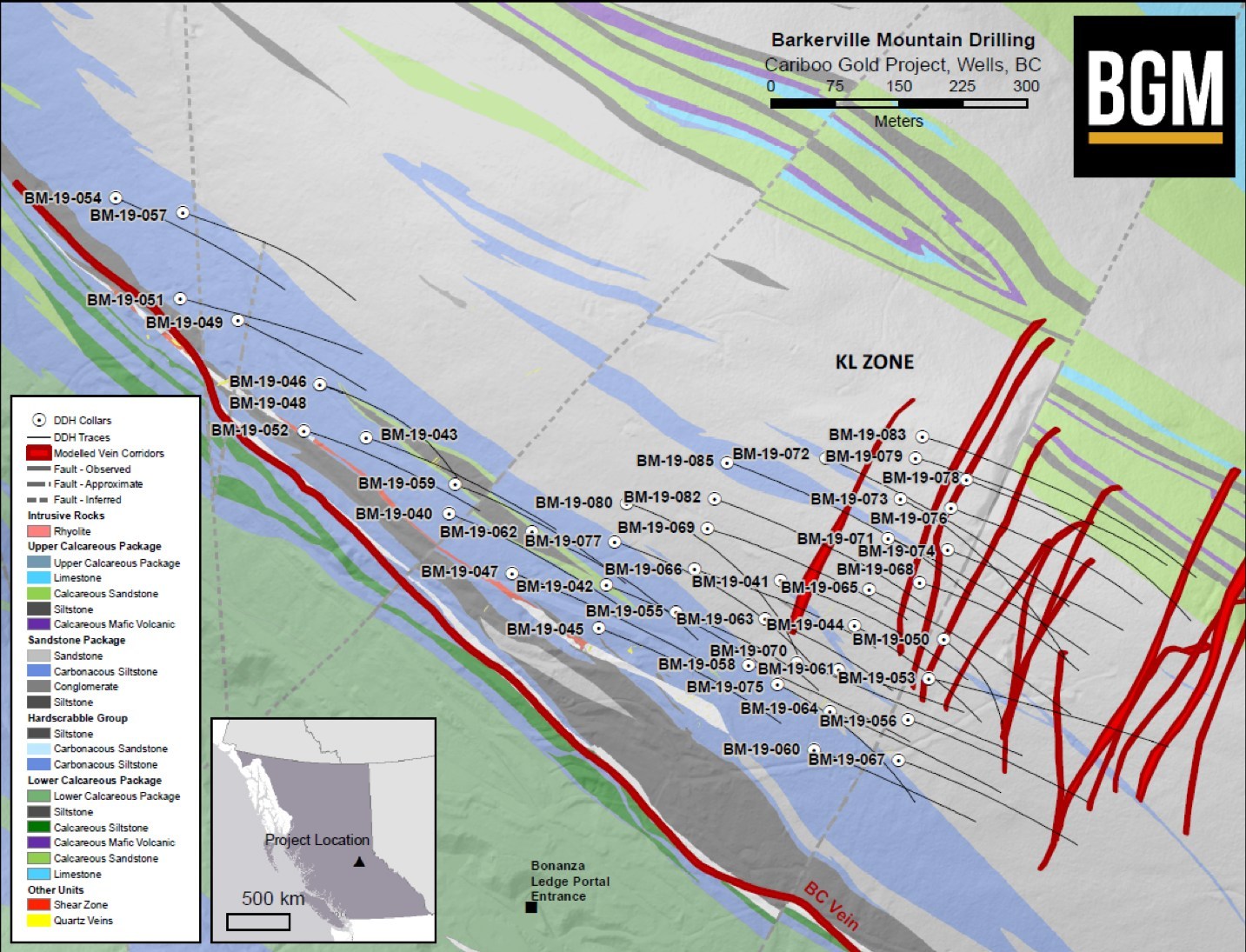 KL Zone (CNW Group/Barkerville Gold Mines Ltd.)