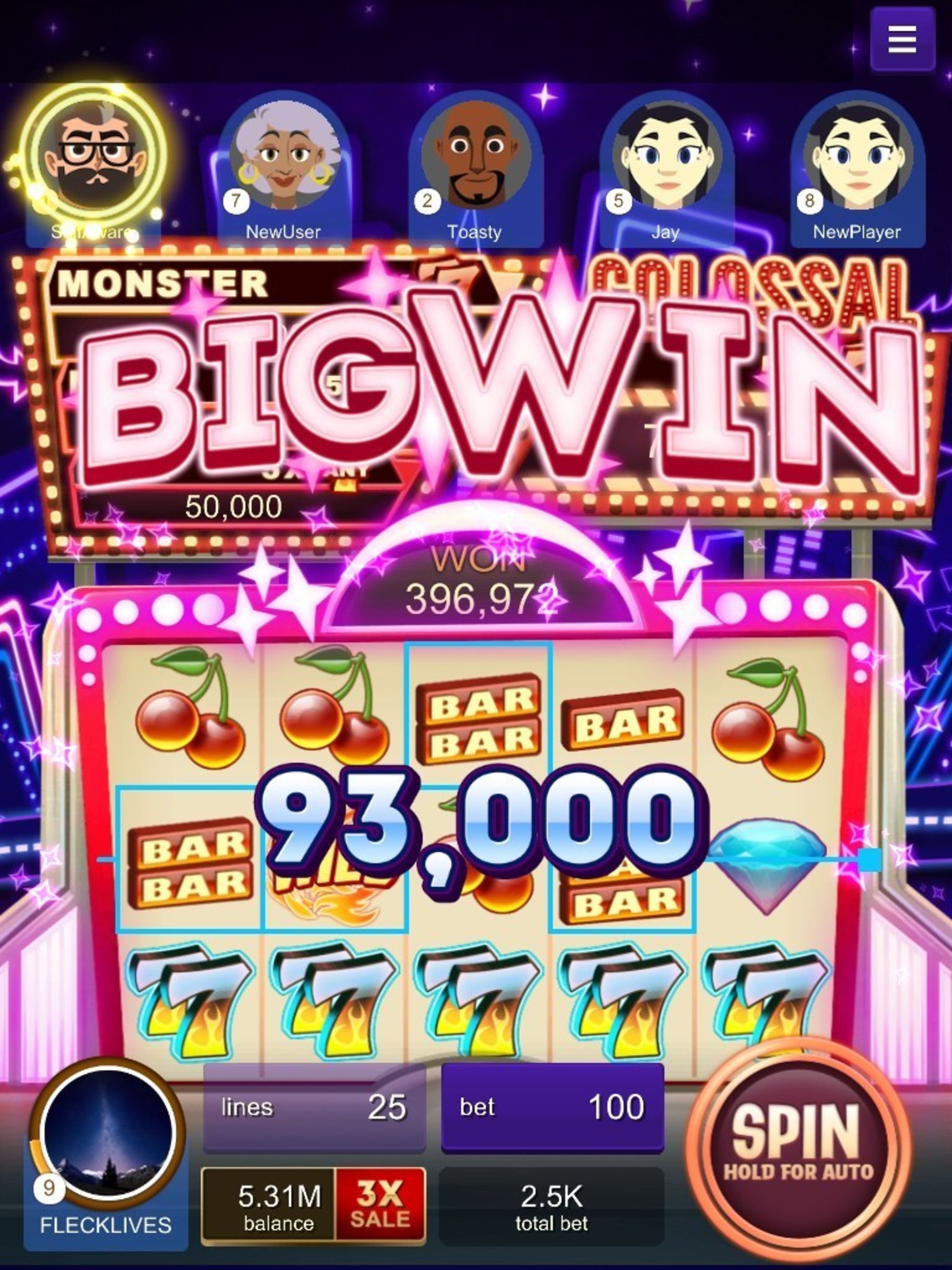 Slot Machine Wins Today