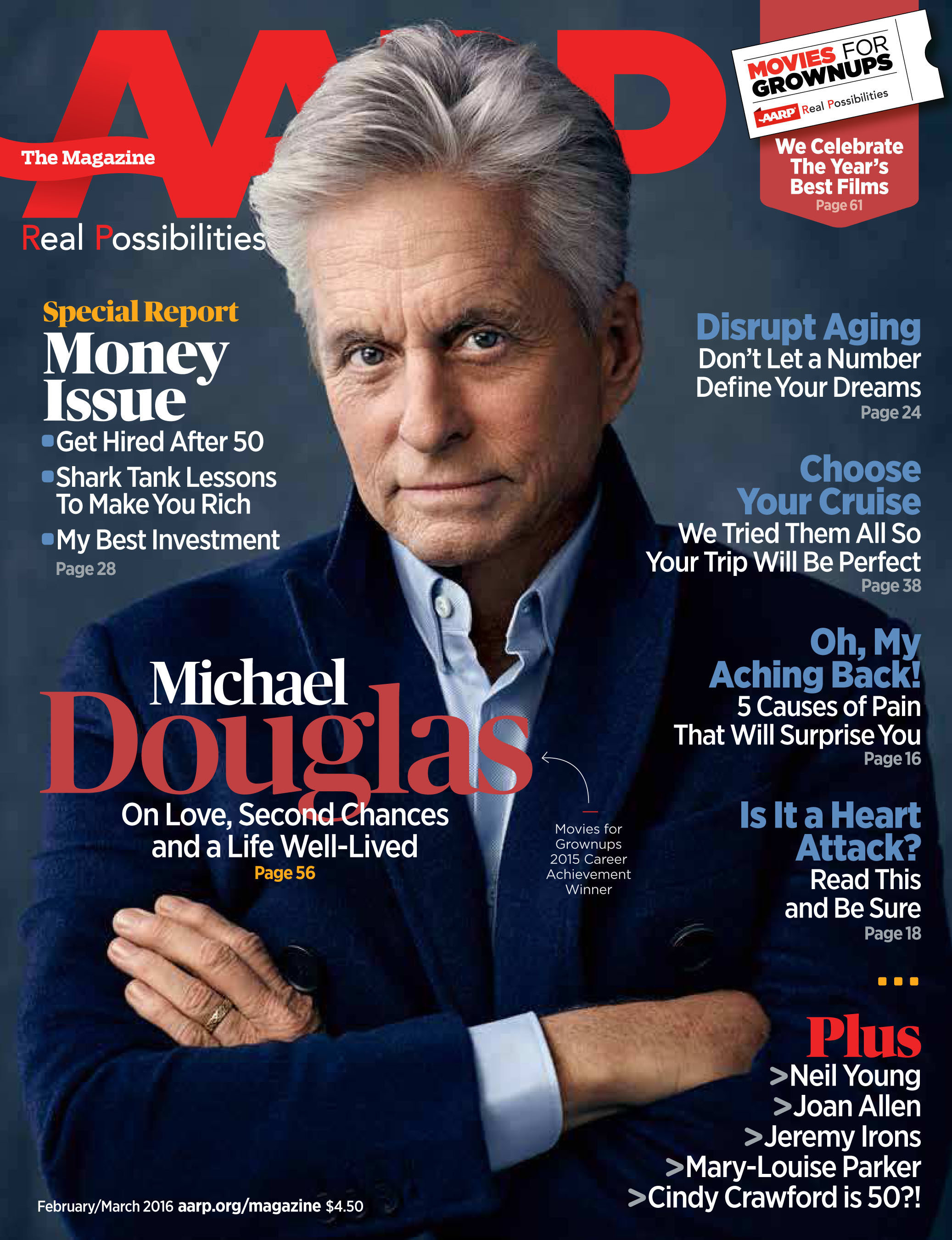 Us magazine. AARP Magazine. Обложка журнала с седой. Douglas Magazine.