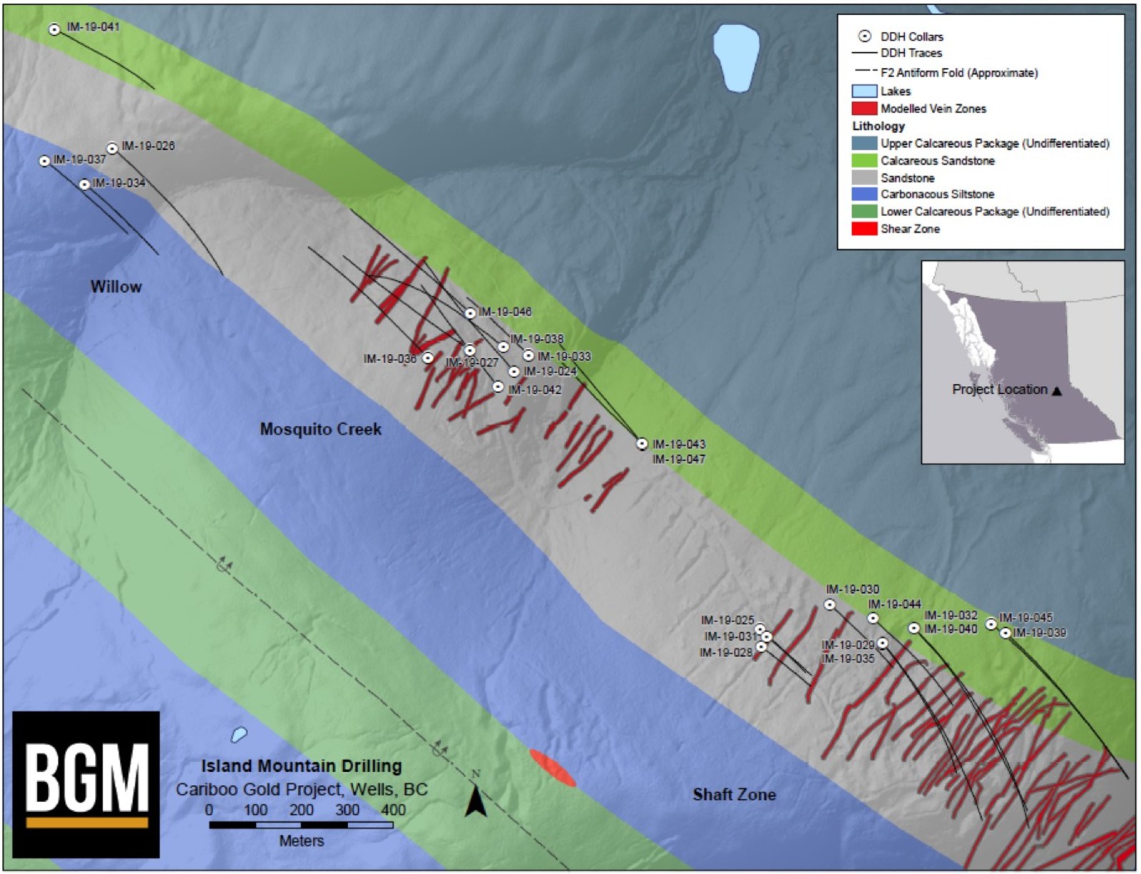 Island Mountain Drilling: Cariboo Gold Project.