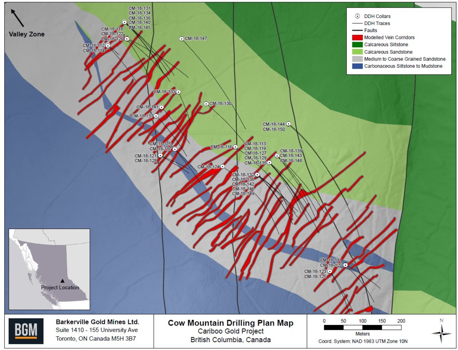 Cow Mountain Drilling Plan Map