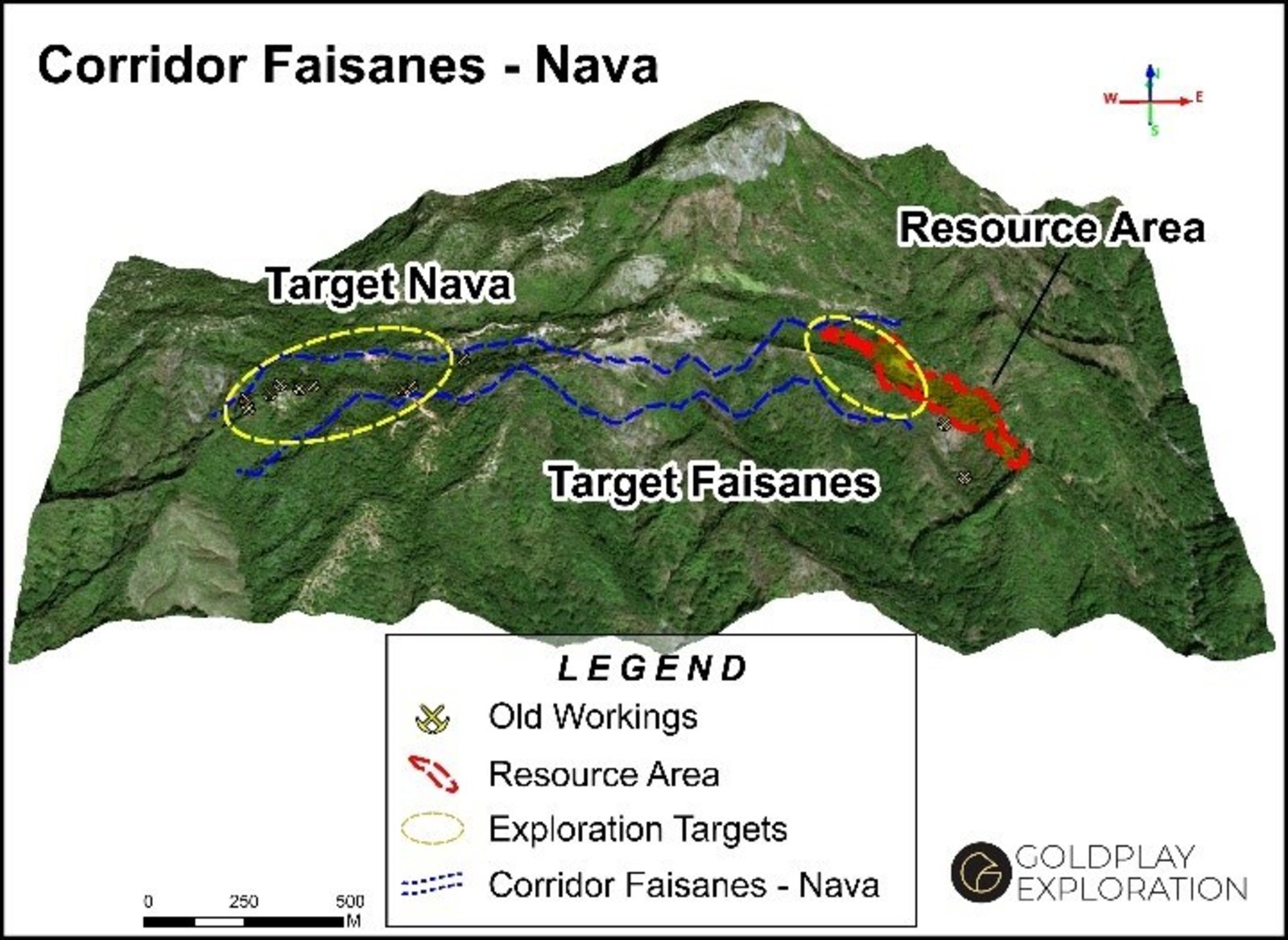 Figure 1 Nava - Location to the west of the San Marcial Resource and the Faisanes Target