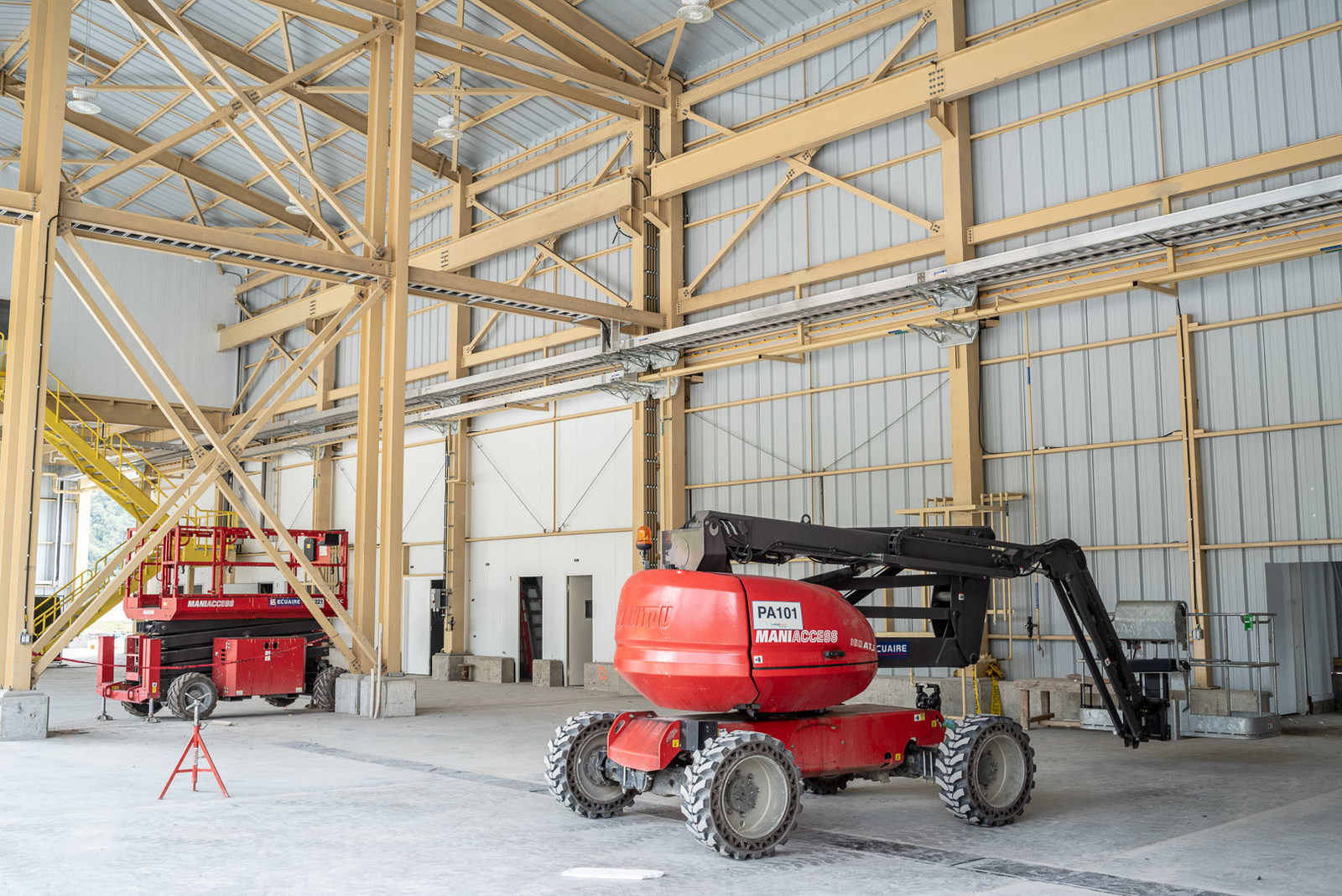 Figure 4. New permanent maintenance shop will have six bays