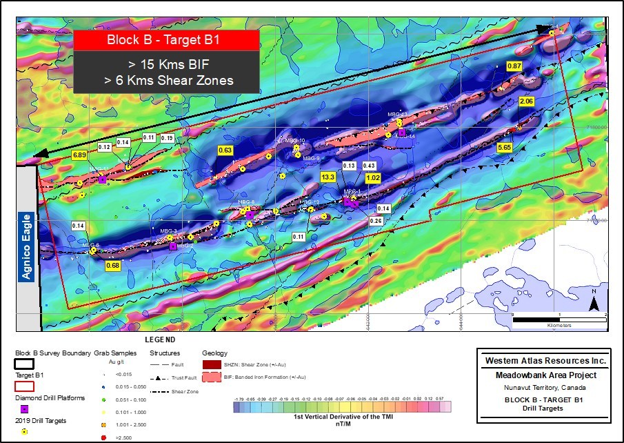 Figure 3: Block B, Target B1 (CNW Group/Western Atlas Resources)