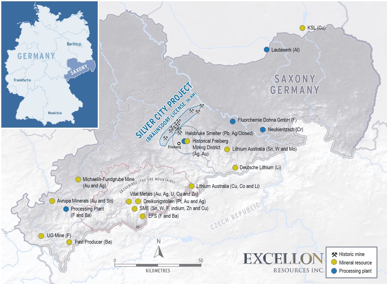 Silver City Project - Saxony, Germany (CNW Group/Excellon Resources Inc.)