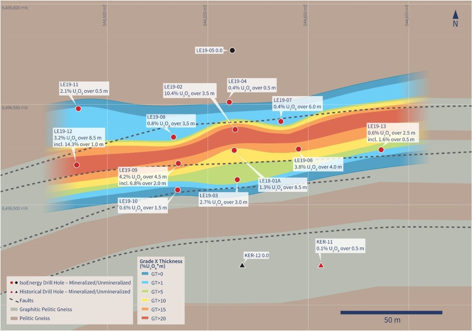 Figure 3 – Hurricane Zone Contoured Grade X Thickness