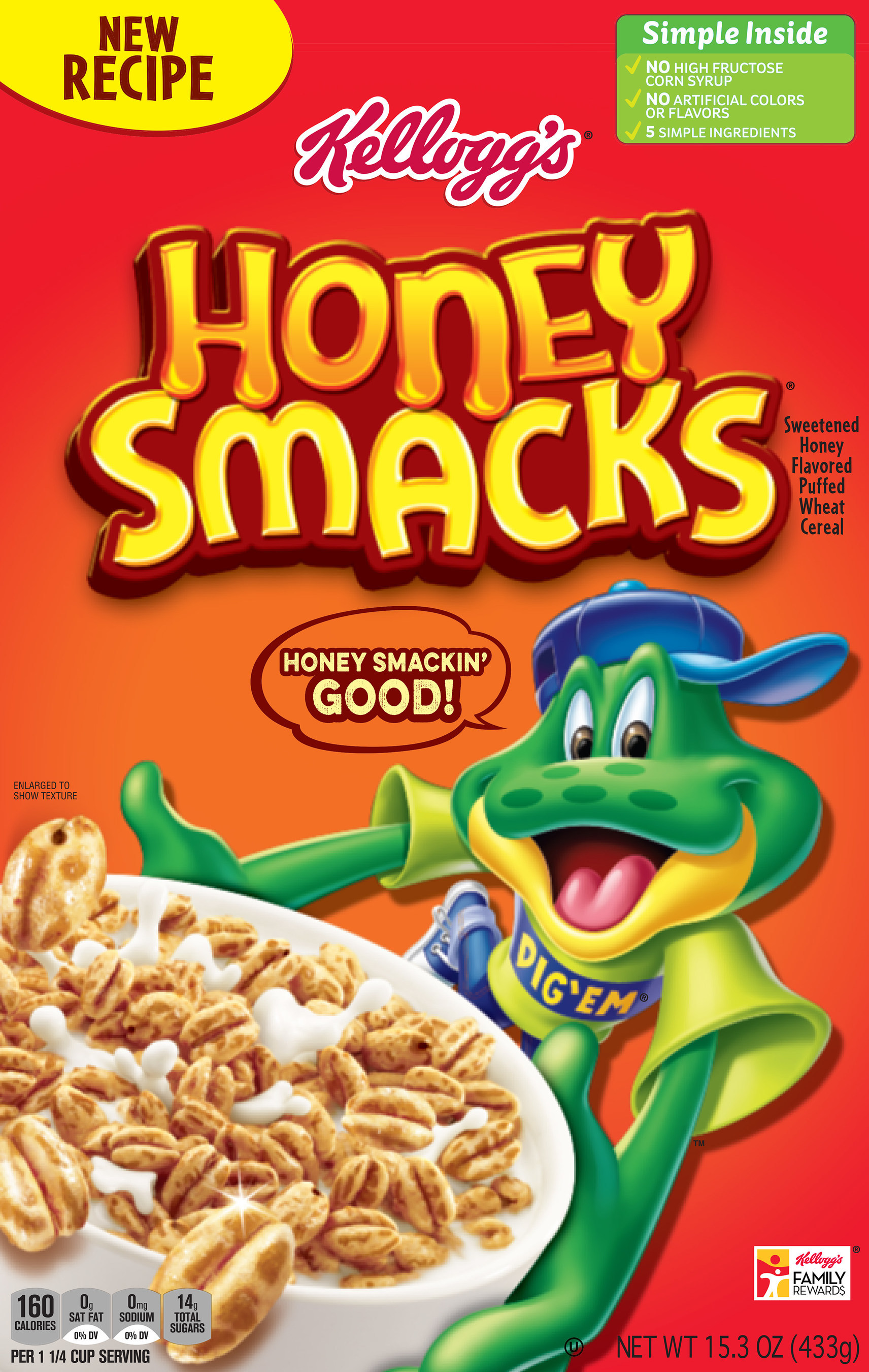 Kellogg's Corn Flakes® Honey Flavor cereal