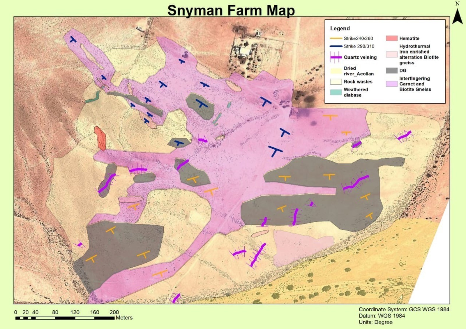 Figure 5 Geologic Map Grid 2 – Snyman Farm Area
