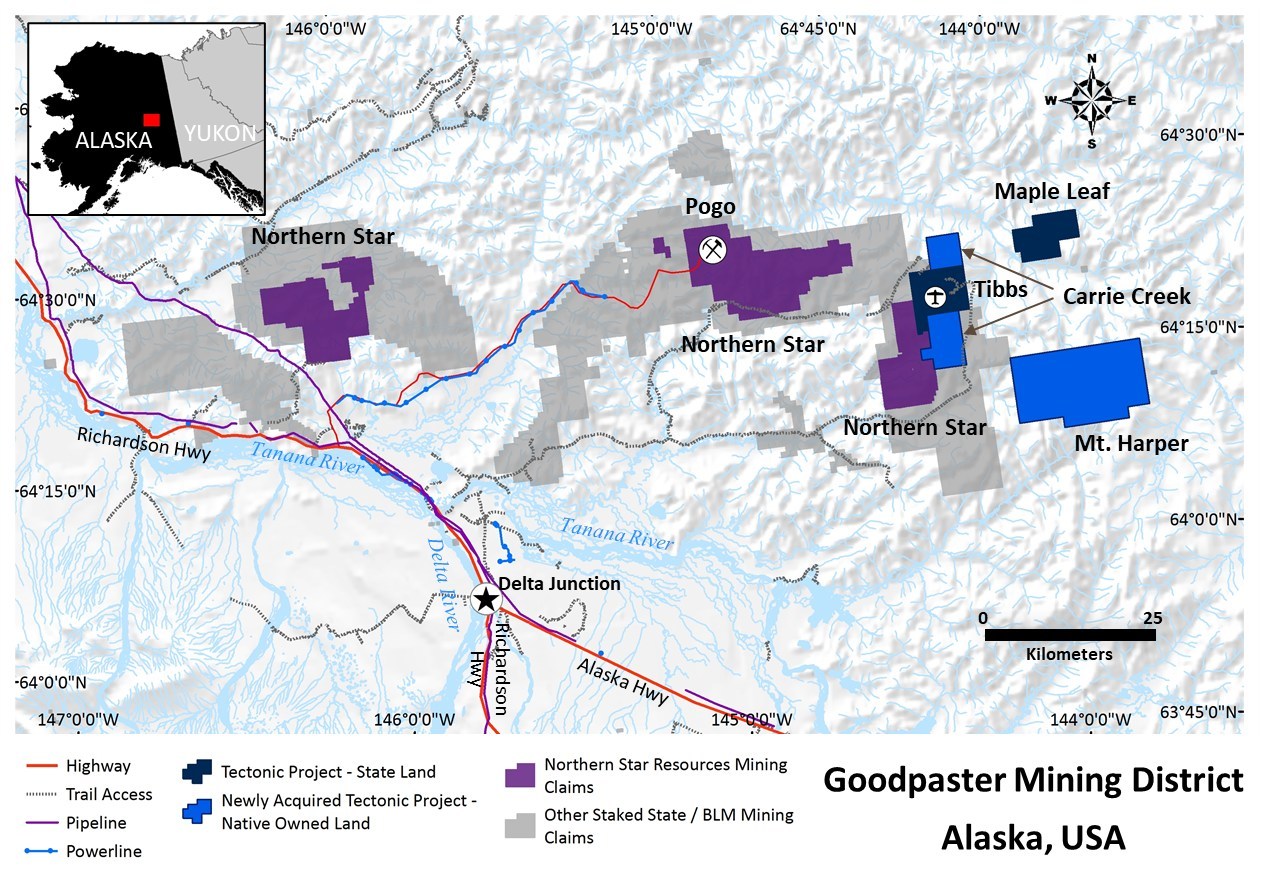 Goodpaster Mining District - Alaska, USA (CNW Group/Tectonic Metals Inc.)