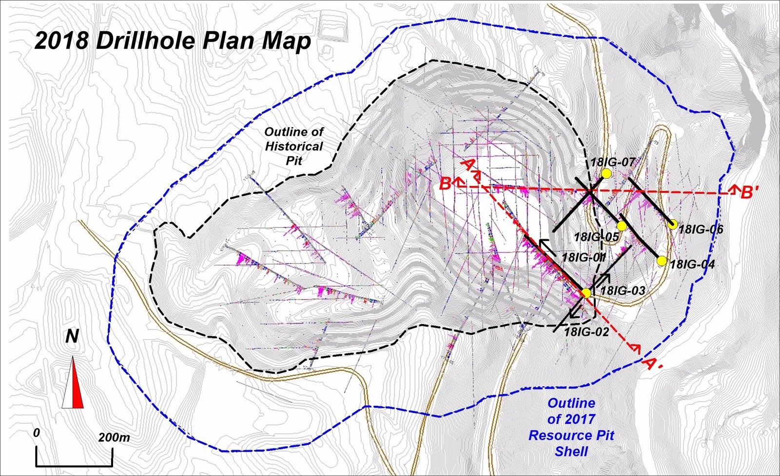 APPENDIX B: PHASE 2 DRILL HOLE MAP