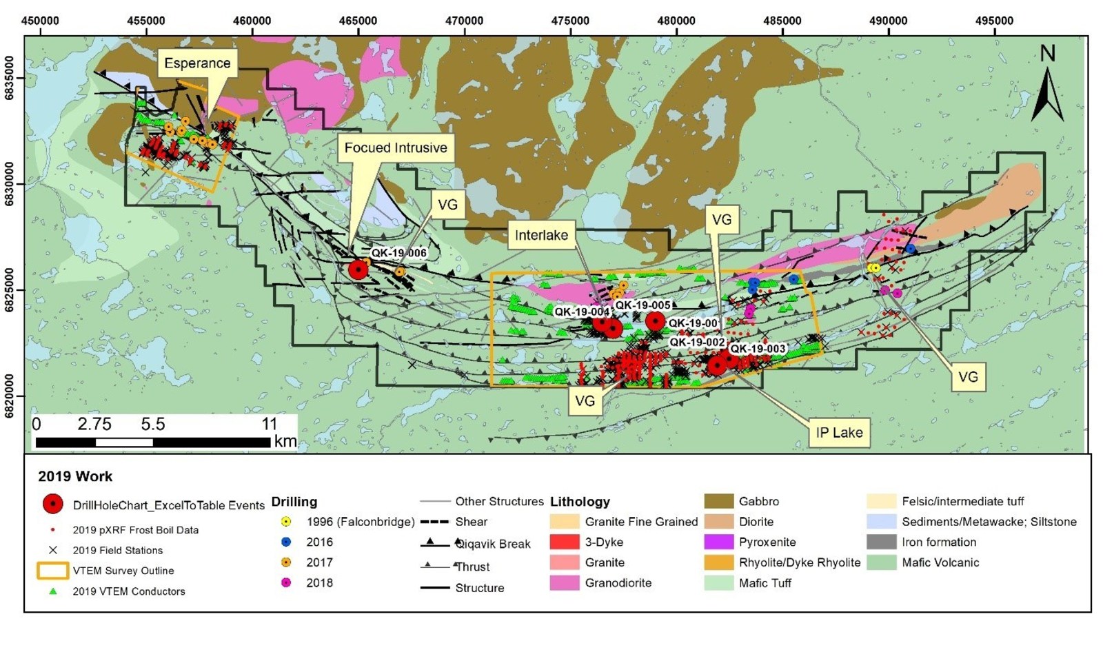 Figure 1: Overview of 2019 Work Completed at Qiqavik