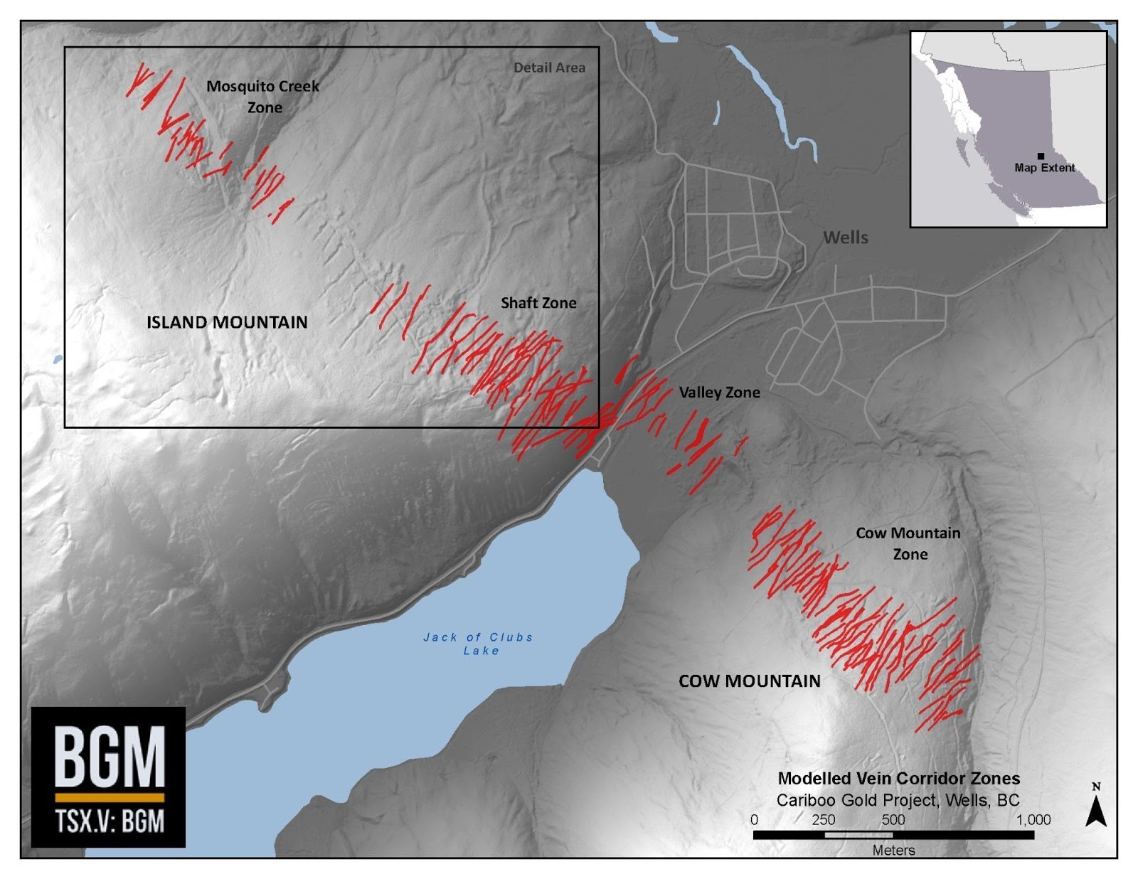 Modelled Vein Corridor Zones