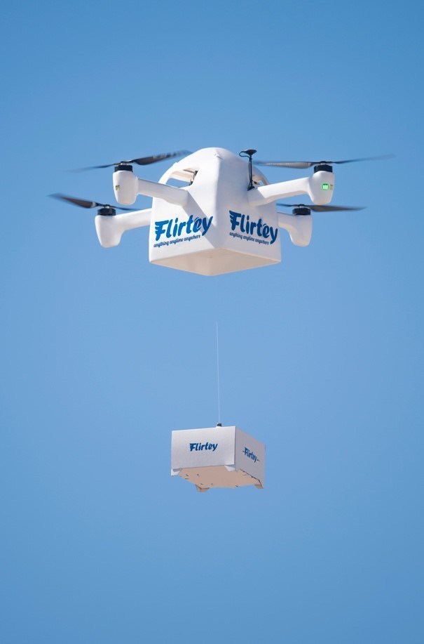 Le nouveau brevet accordé à Flirtey est un système pour la livraison par drones