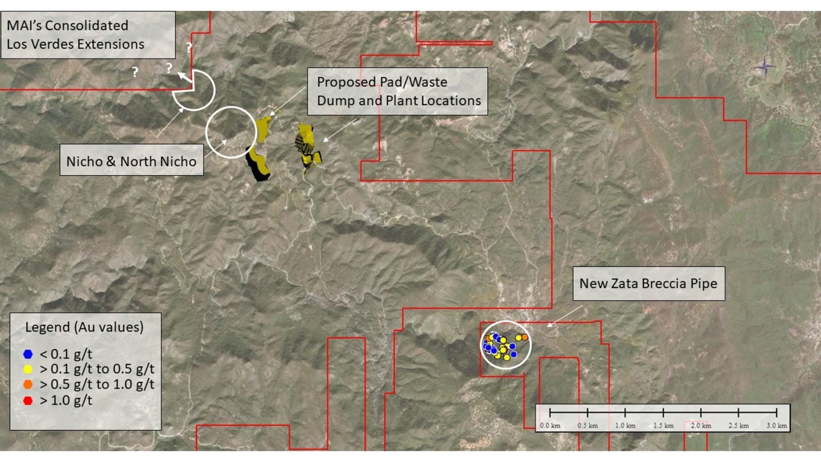 Figure 2 – Zata Pipe location and proximity to the Nicho deposit proposed development