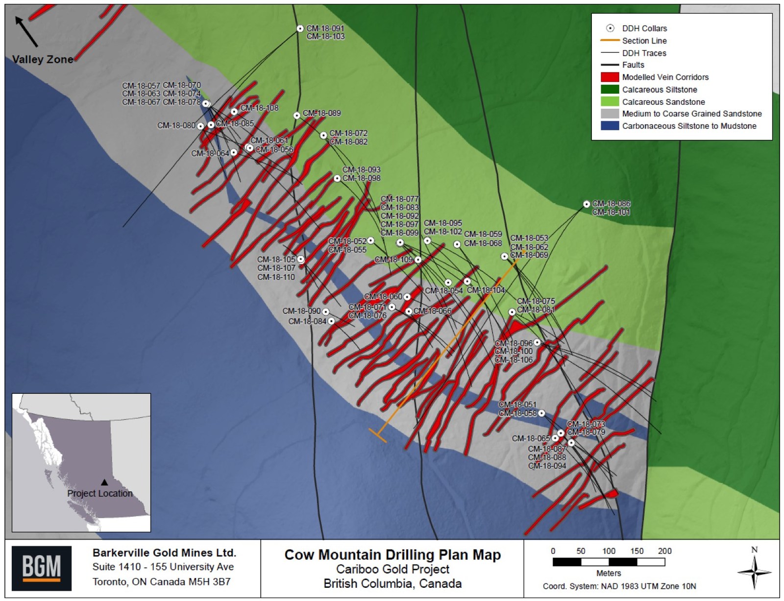 Cow Mountain Drilling Plan Map