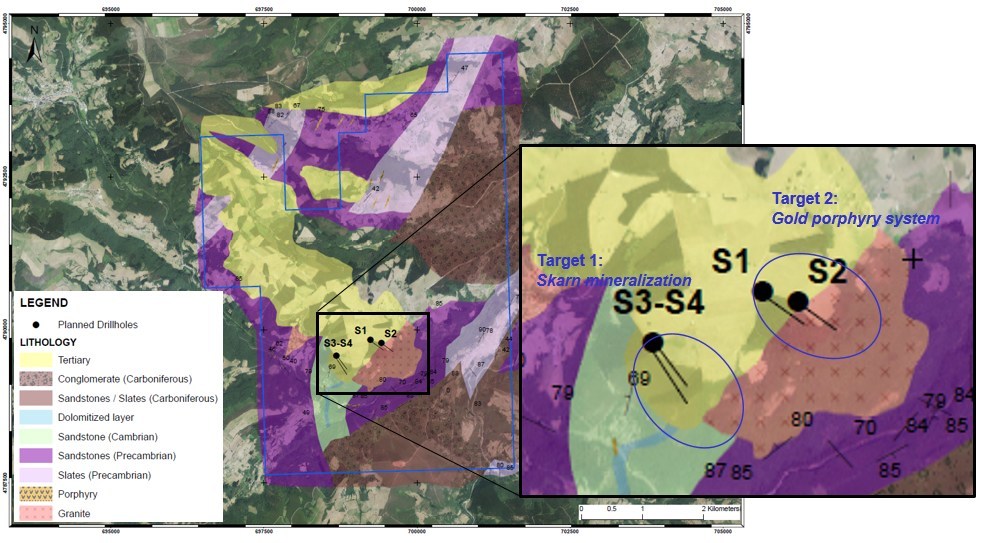 Figure 2 – Lidia Project: Targets 1 and 2 (CNW Group/Orvana Minerals Corp.)