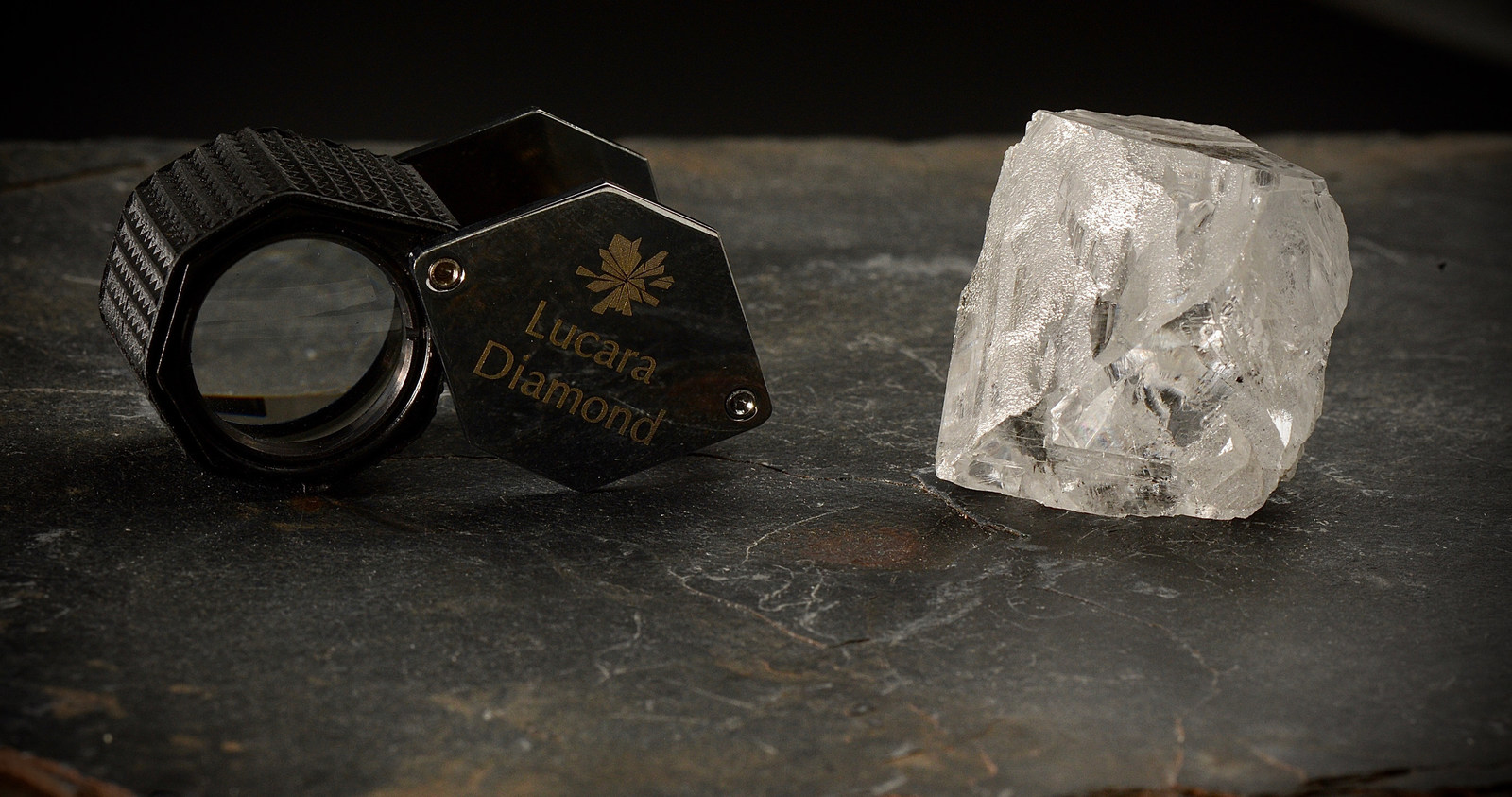 327 carat, top white gem diamond from Lucara Diamond Corp's Karowe Diamond Mine in Botswana, April 2018