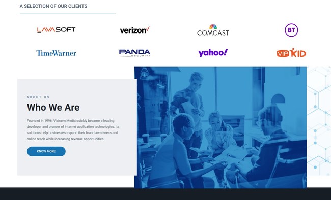 new Visicom Media website