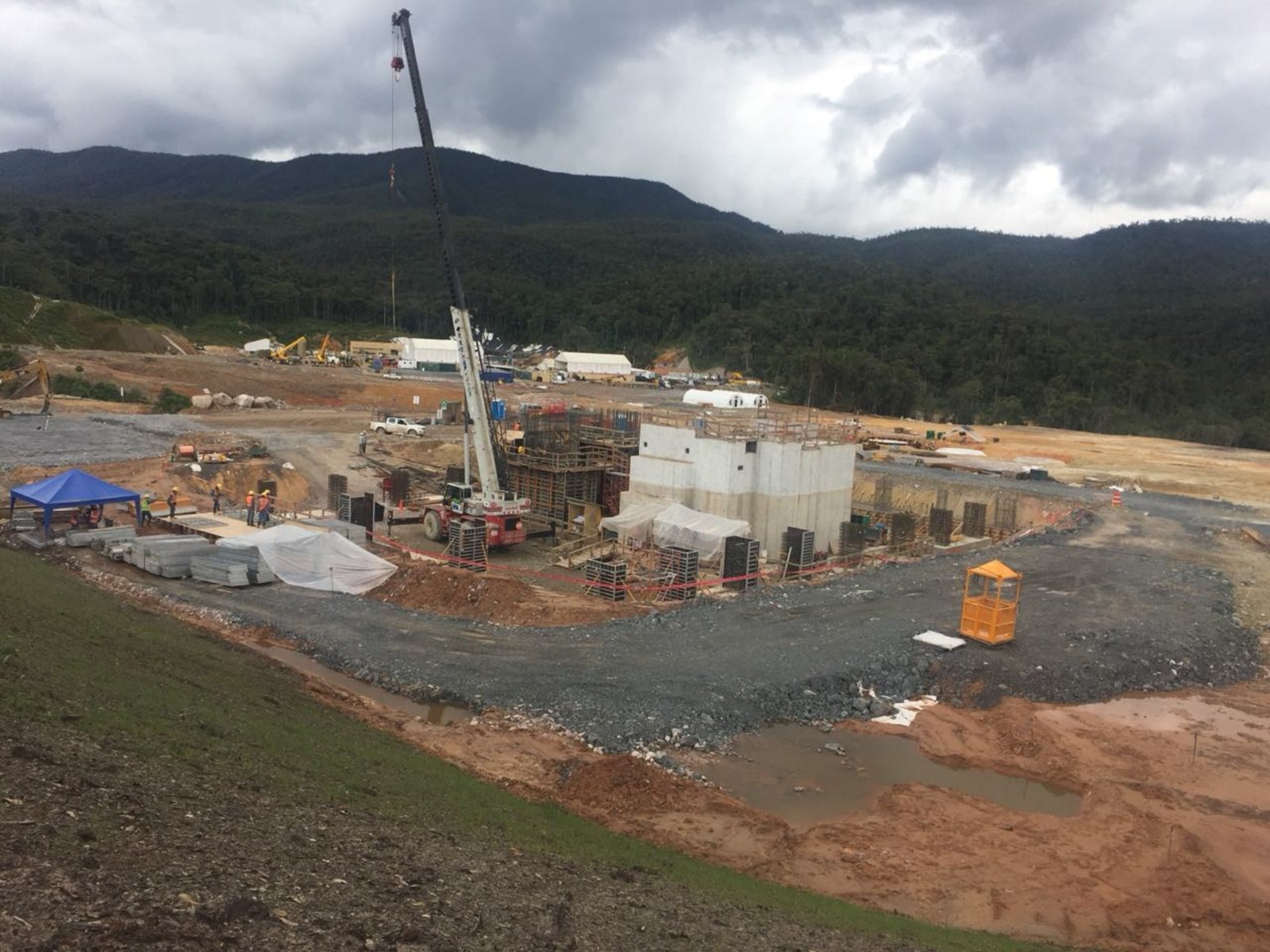 Figure 2. Ball mill piers
