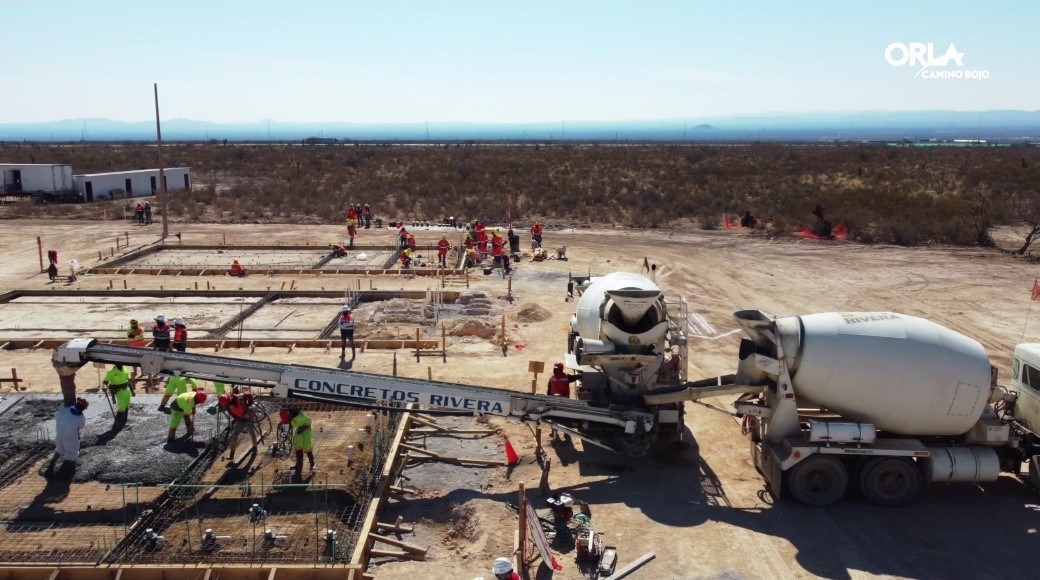 Figure 3: Preparation of Camp Area (CNW Group/Orla Mining Ltd.)