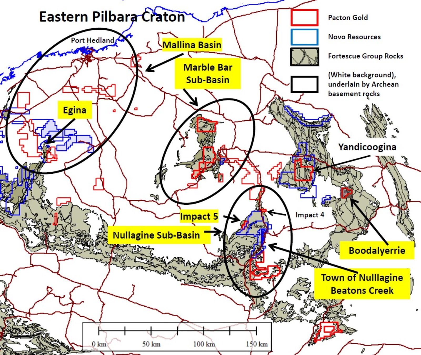 Figure 1. Location of Pacton’s Pilbara tenements