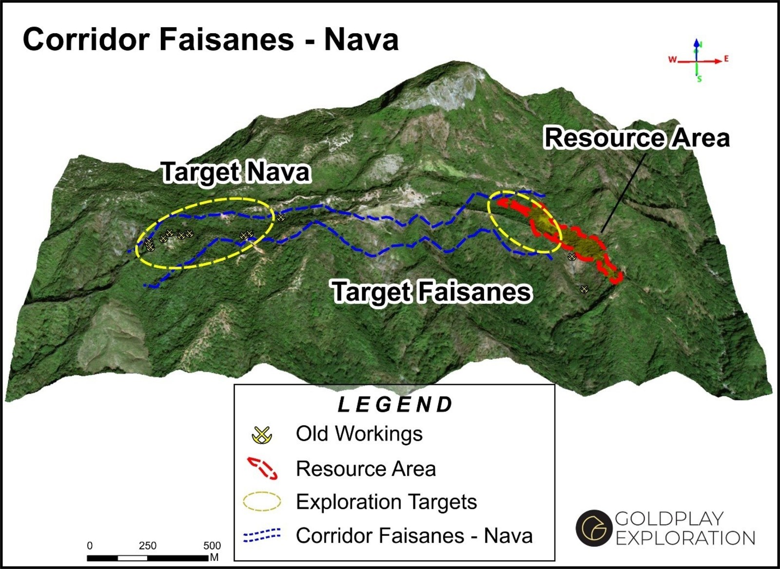 Figure 1 - Location Faisanes and Nava Targets in relation to current San Marcial Resource Area.