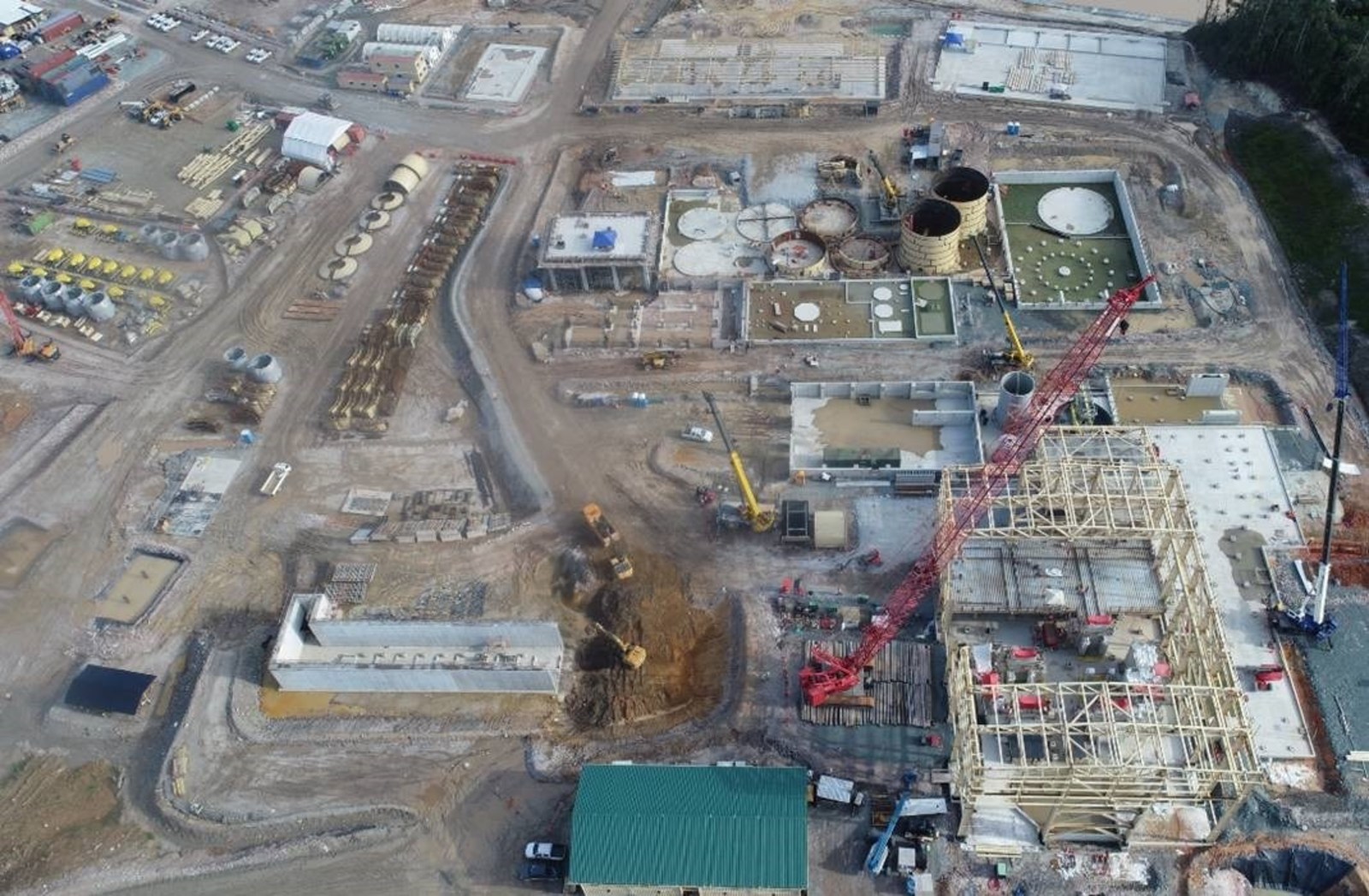 Figure 2. Aerial view of the process plant