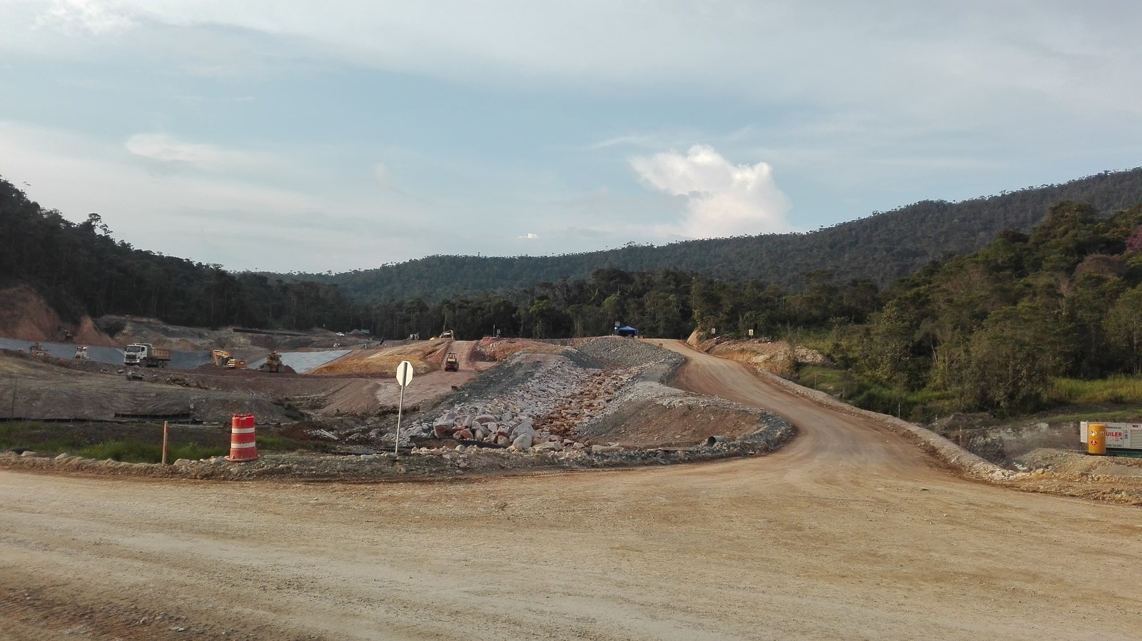 Figure 6. Construction of the Tailings Storage Facility ongoing