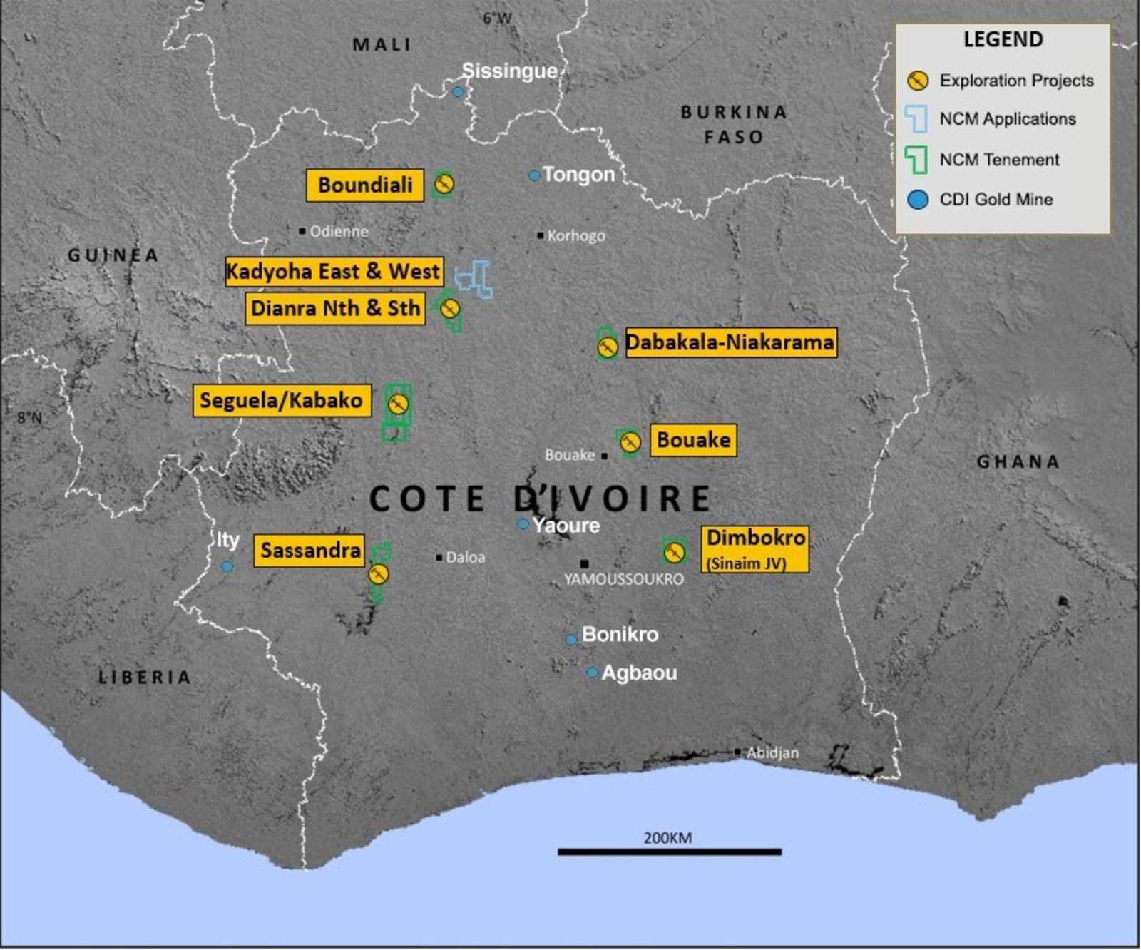 Figure 1: West African Regional Exploration Portfolio