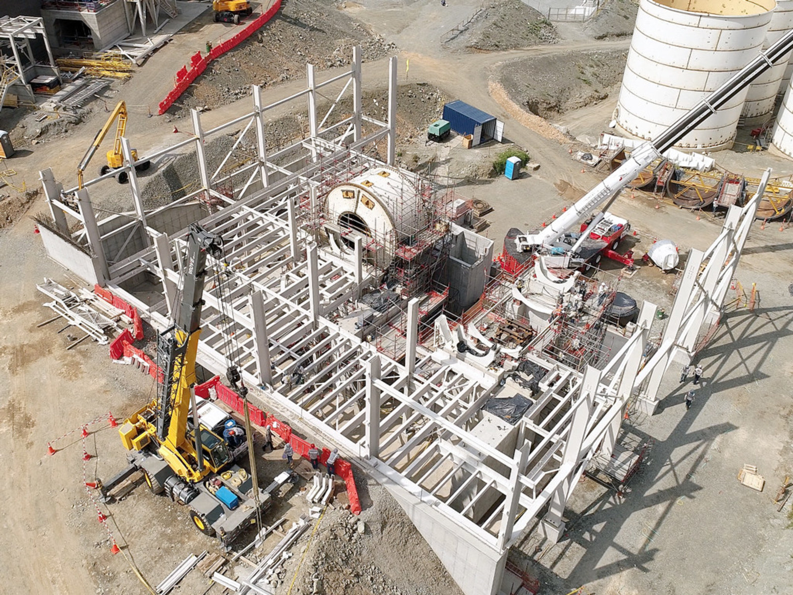 Image 2: Grinding Area Construction Underway