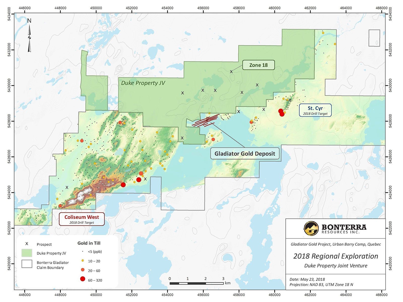Bonterra Resources Inc. - 2018 Regional Exploration - Duke Property Joint Venture