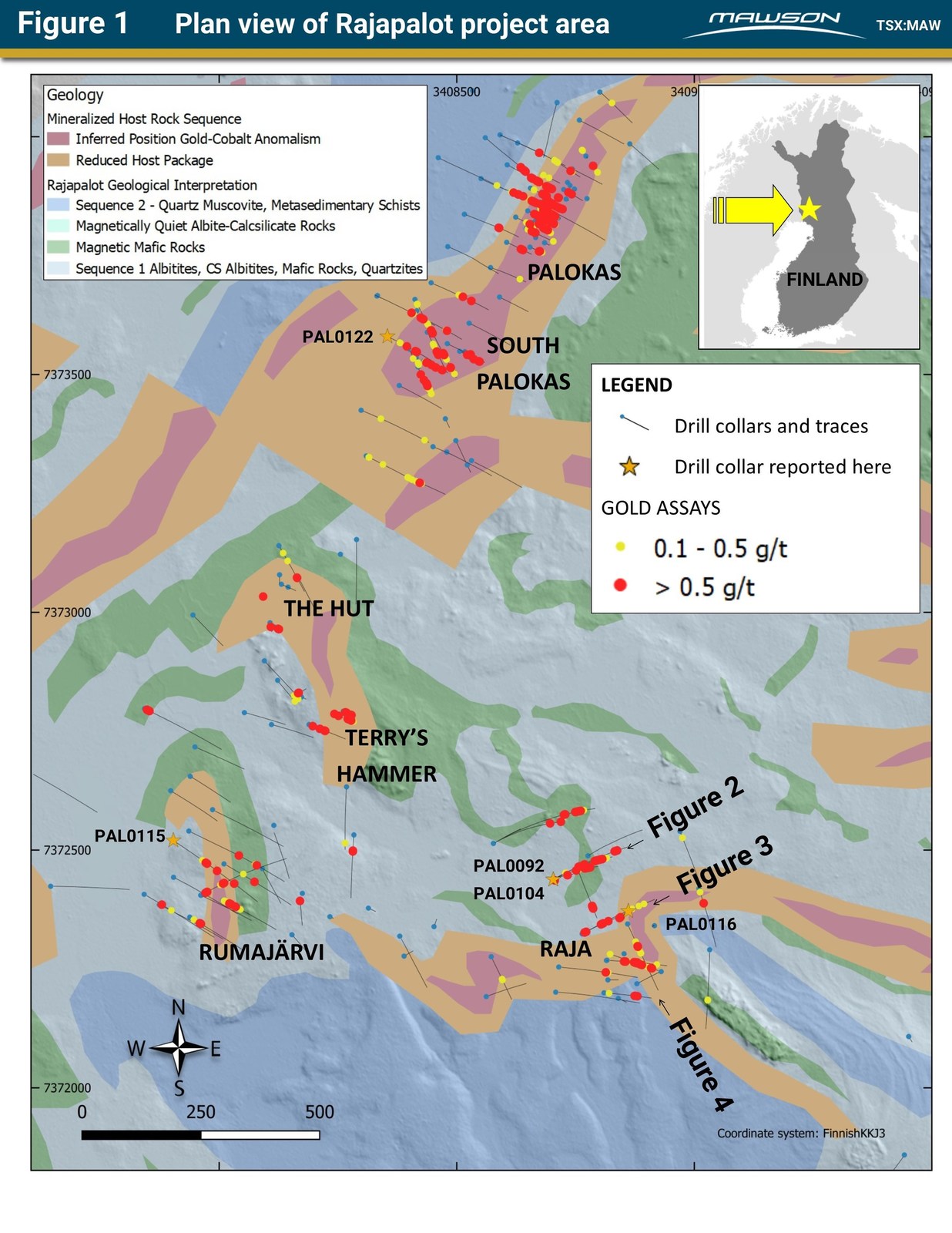 Figure 1 Plan view of Rajapalot project area