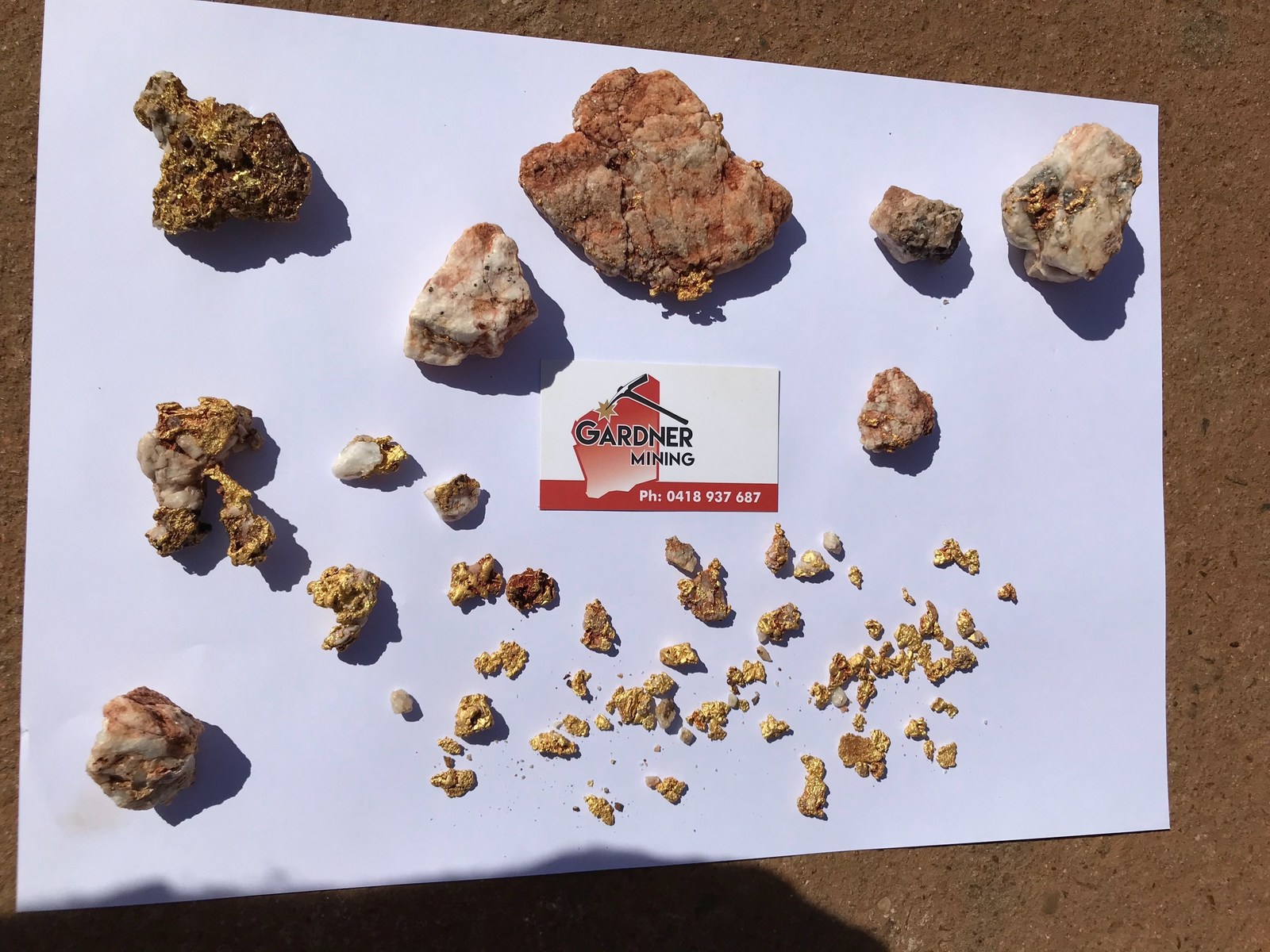 Figure 3: Images of Recent Gold Specimens Recovered from Yandicoogina