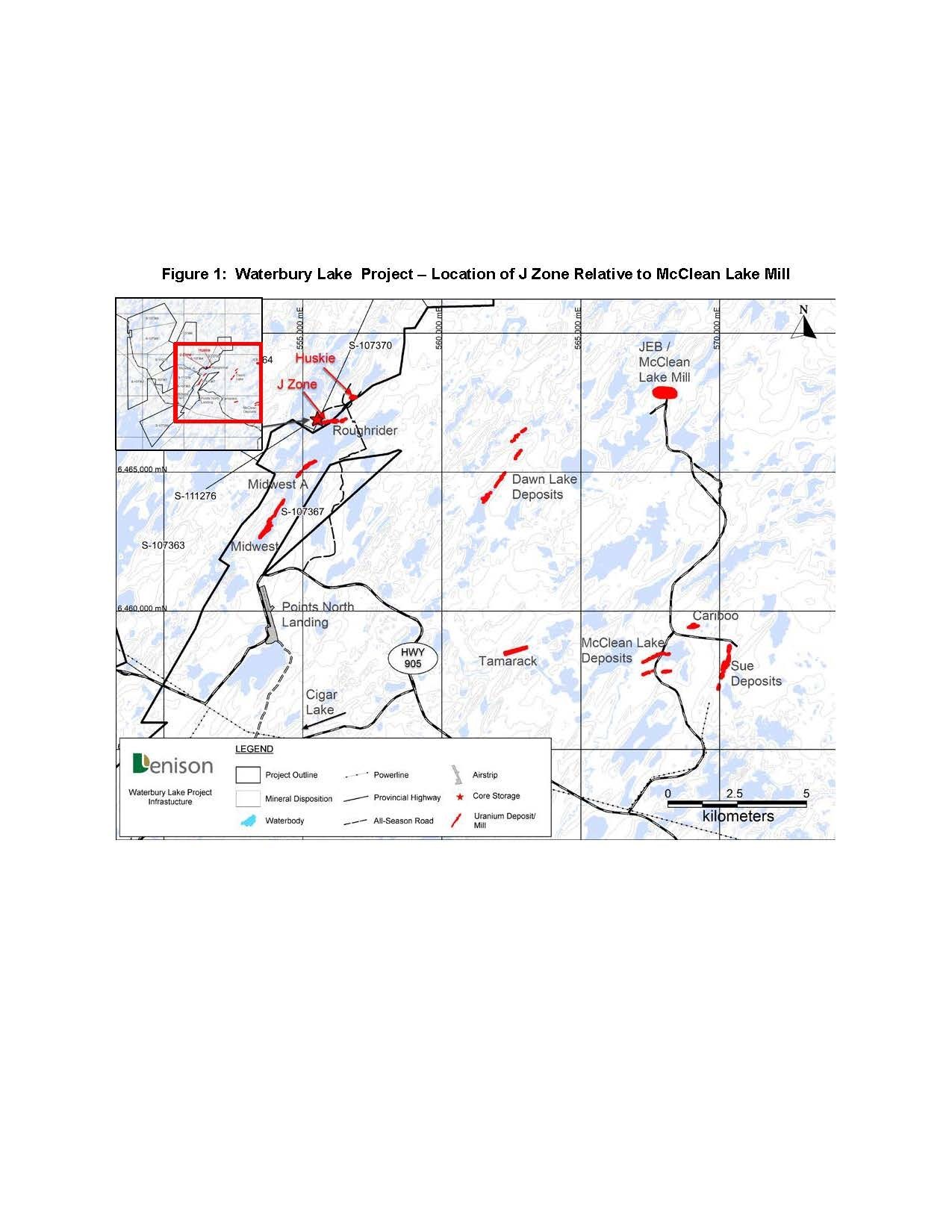 Figure 1:  Waterbury Lake Project (CNW Group/Denison Mines Corp.)