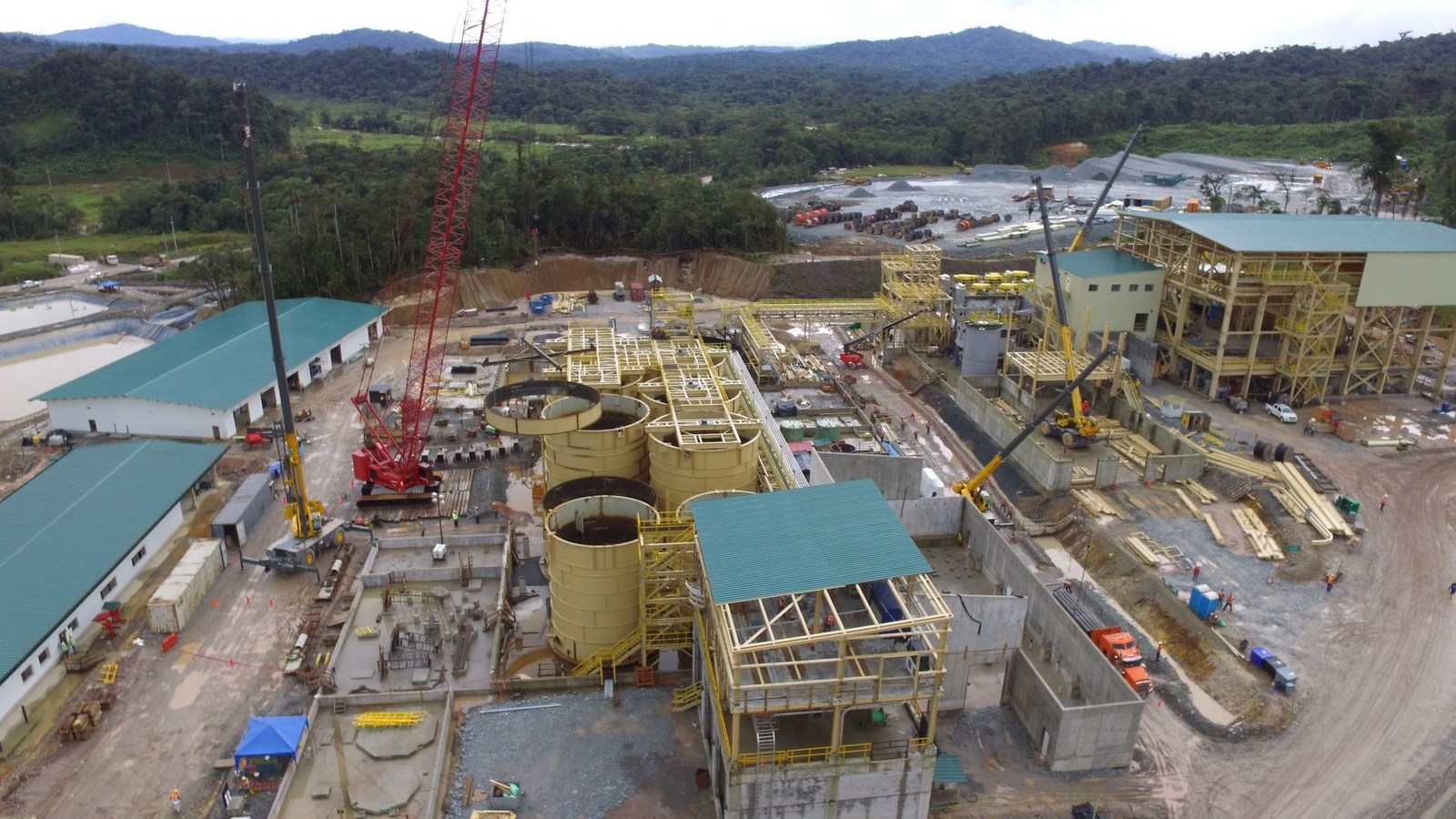Figure 2. Construction as of the end of March is at 59% complete