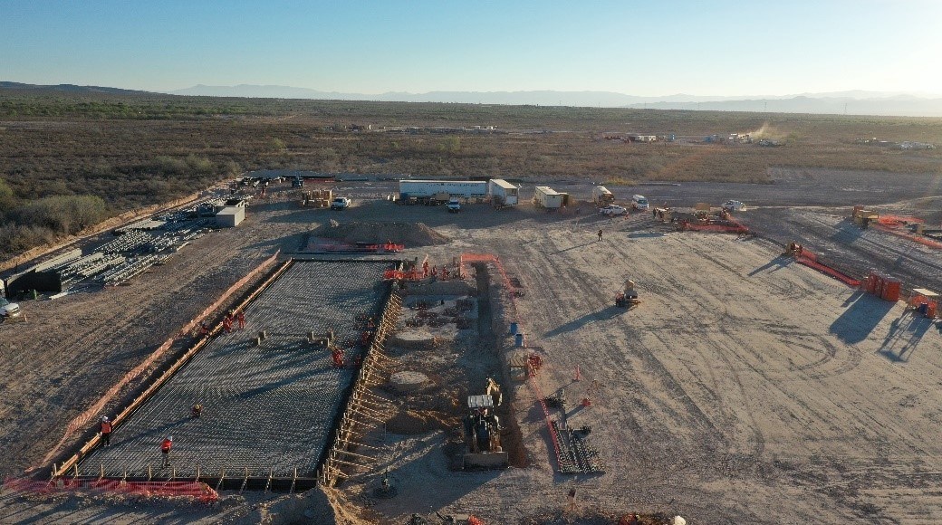 Figure 2: Preparation of Merrill Crowe Plant Area (CNW Group/Orla Mining Ltd.)