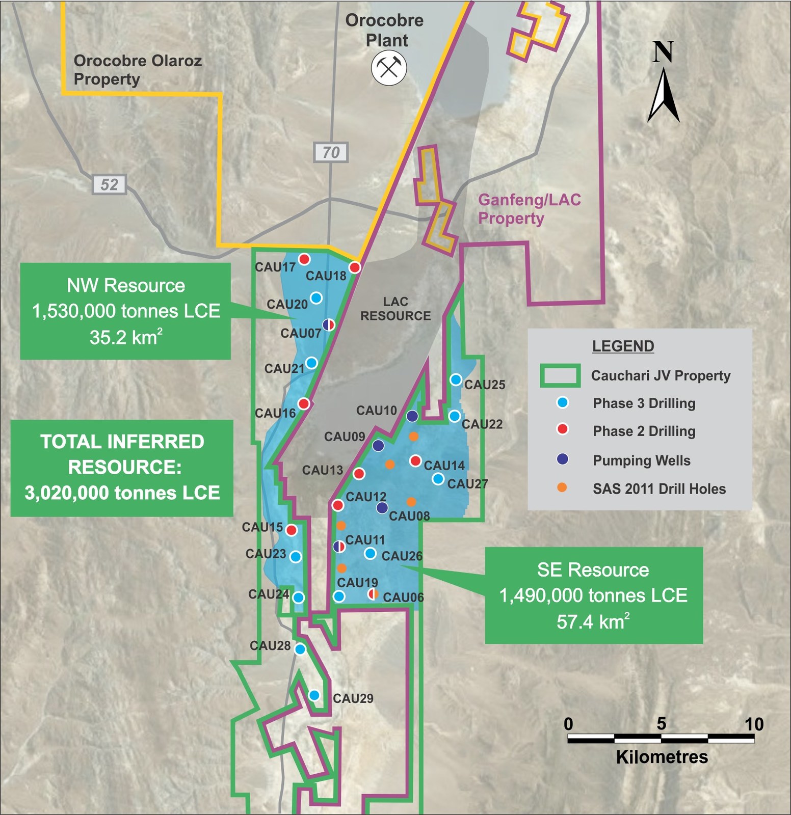 Figure 1: Location of CAU07 in the NW Sector