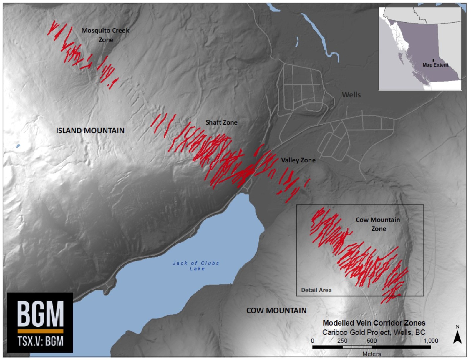 Modelled Vein Corridor Zones