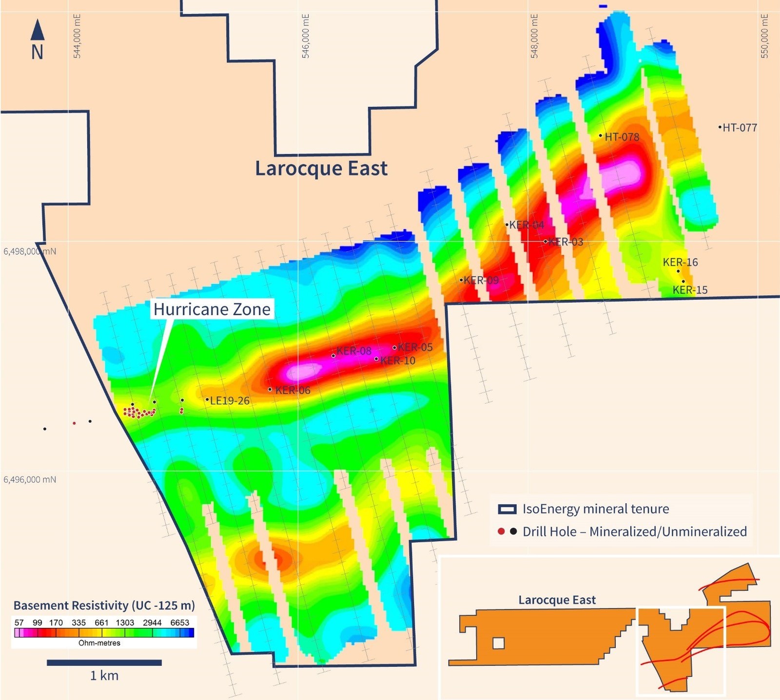 Figure 8 – DC-Resistivity Survey Results