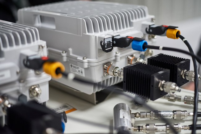 MTI 5G Radio Units are displayed at a DISH Facility in Cheyenne, WY