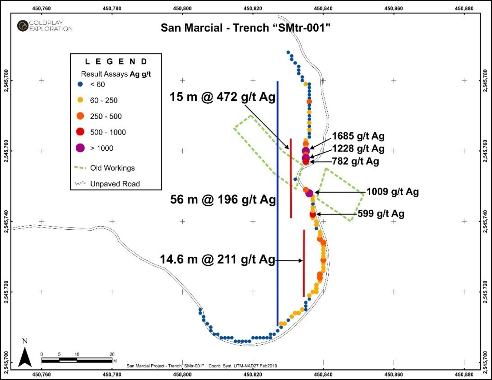 Figure 3 San Marcial – Detailed Map of Trench SMtr-001