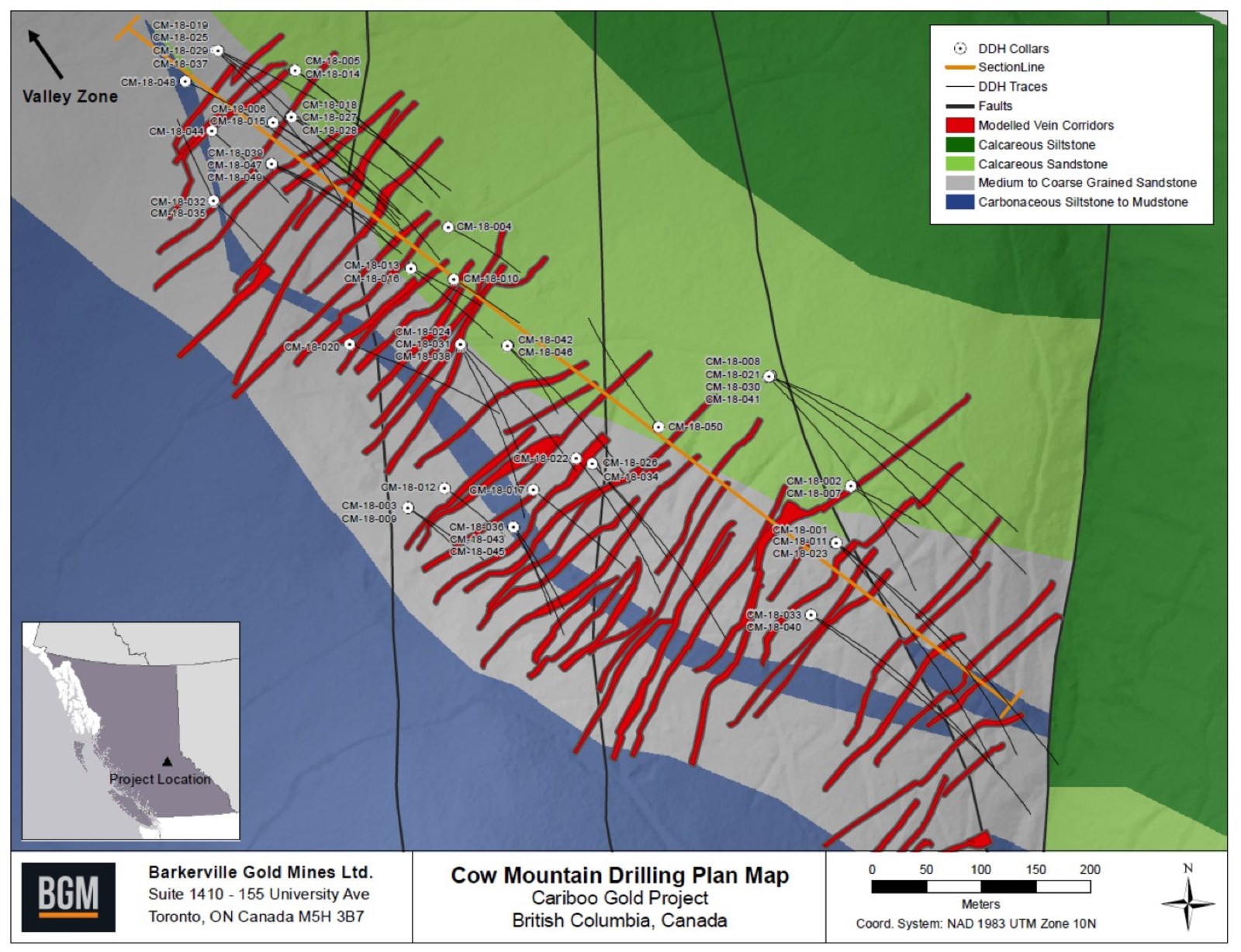 Cow Mountain Drilling Plan Map
