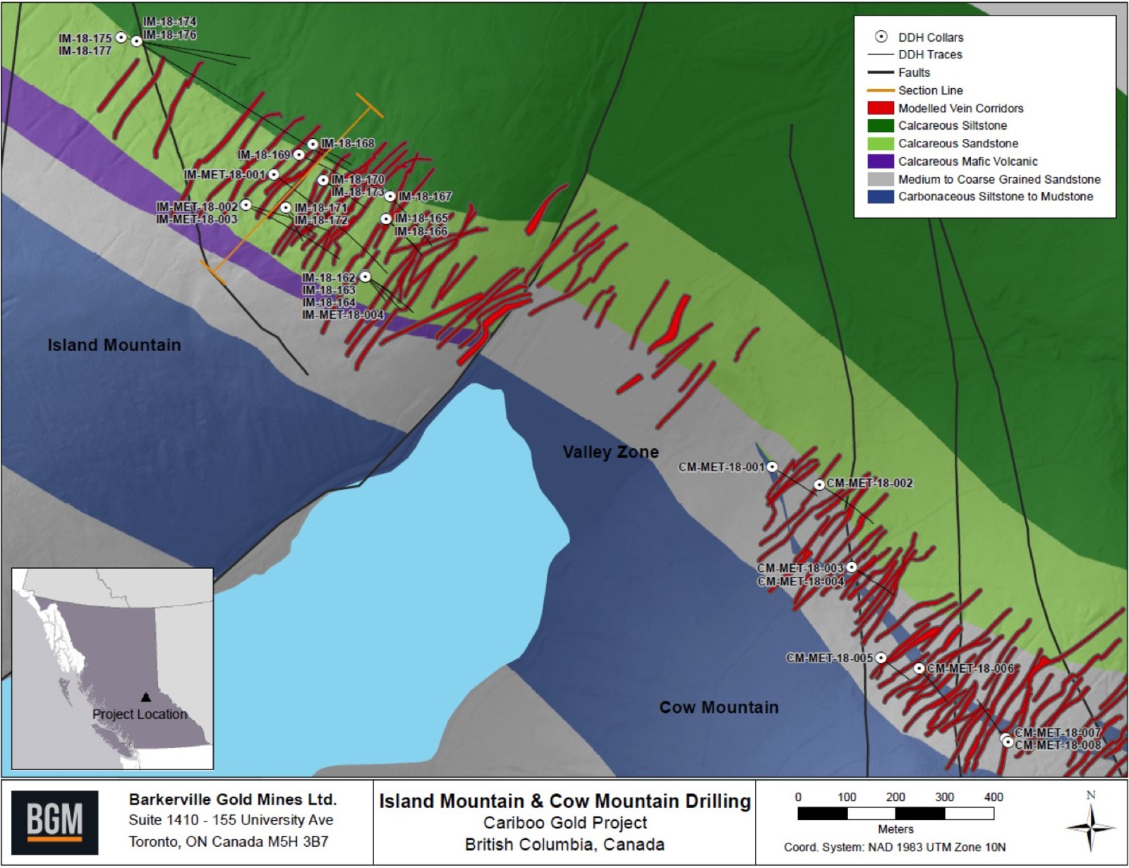 Island Mountain & Cow Mountain Drilling - Cariboo Gold Project