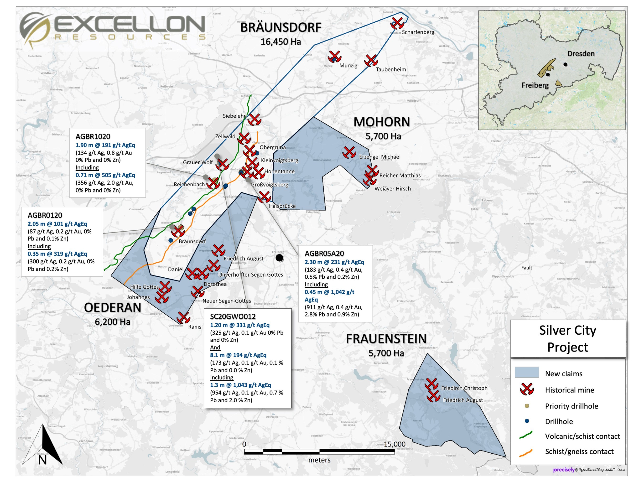 Excellon Doubles Ground Position at Silver City (CNW Group/Excellon Resources Inc.)
