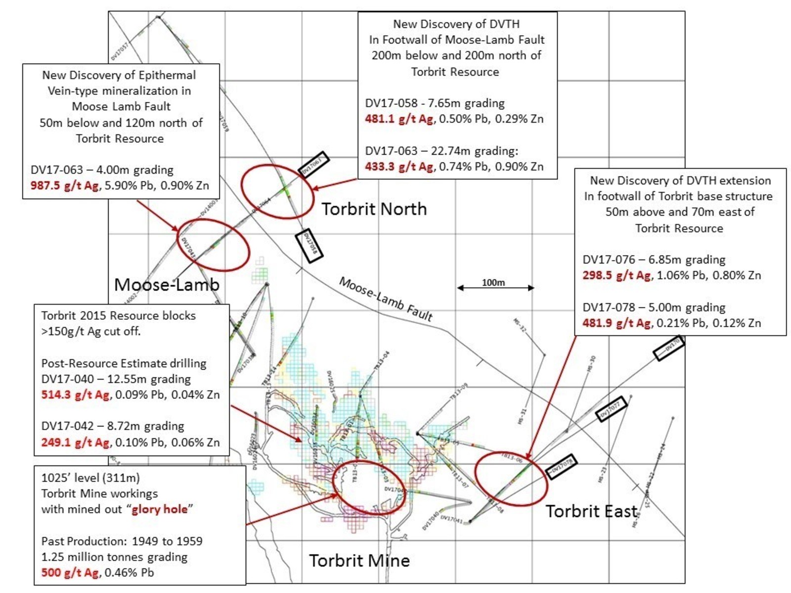Map of the Dolly Varden Silver Mineral Exploration Project