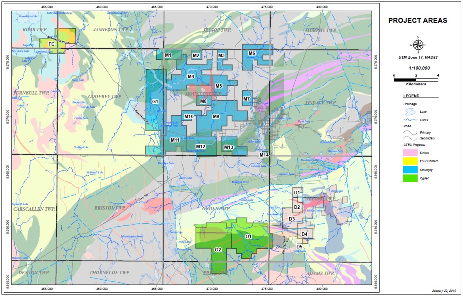 Figure 1 – CTEC Project Location Map